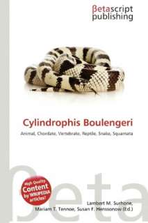   Cylindrophis Boulengeri by Lambert M. Surhone 