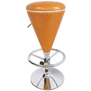   Sugar cone BS CONE O Metallic Orange Bar Stool Furniture & Decor