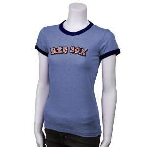  Boston Red Sox Royal Blue Ladies Swarovski Crystal Ringer 