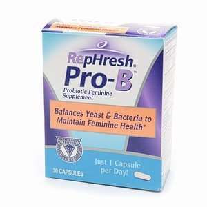 RepHresh Pro B Probiotic Feminine Supplement, Capsules 30 ct (Quantity 