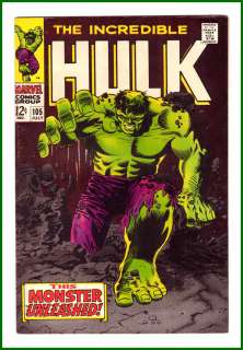  THE INCREDIBLE HULK 105 (VF+) 1st MISSING LINK *  