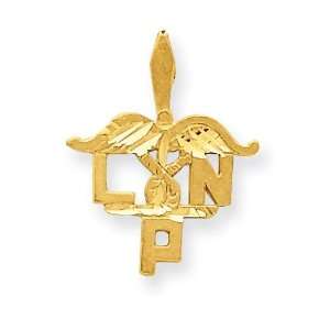  Lpn Symbol Pendant in 14k Yellow Gold Jewelry