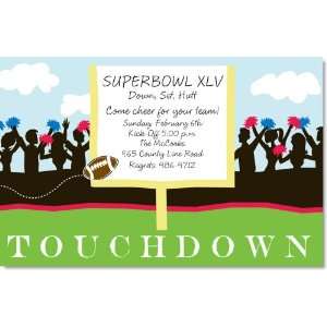  Touchdown Superbowl Party Invitations