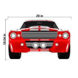  Peel and Stick Muscle Car Decal Sticker Removable Wall Art 
