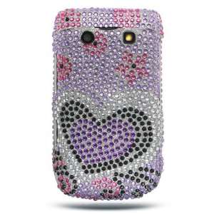 BlackBerry 9700 Onyx Cell Phone Full Diamond Crystals Bling Protective 