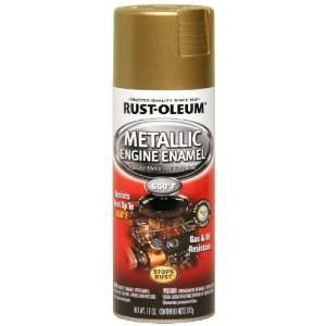 Rust Oleum Automotive 257384 11 Ounce Engine Metallic Spray, Gold 