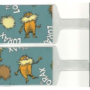    Set of 2 Oversize Luggage Tags Dr Seuss the Lorax 