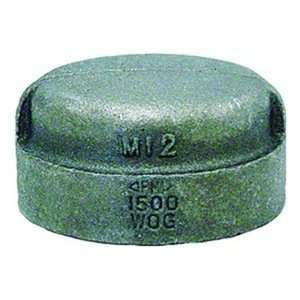 ANVIL 0318901386 Cap,1 1/2 In,Threaded,Malleable Iron  