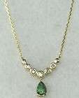 Studio Malachite Necklace 14k Bee Emerald Diamond  