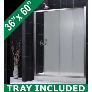  Glass Shower Door & Tray 36 x 60 with Left Hand Dra