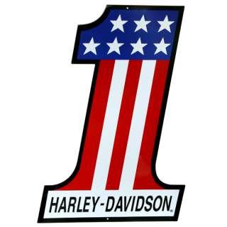 Harley Davidson® Number One Metal Sign  