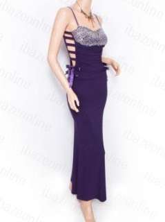 Gorgeous Sequins Ribbons Gown Party Prom Evening Maxi Long Dress 