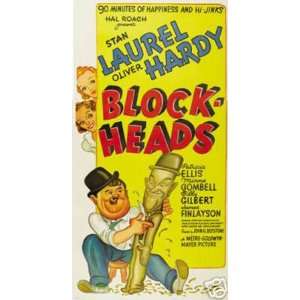  Blockheads Laurel and Hardy Poster 