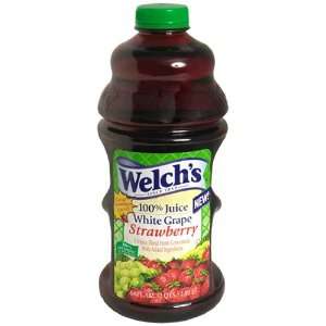 Welchs 100% Juice, White Grape Strawberry, 64 fl oz (2 qts) (1.89 ltr 