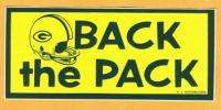 OLD 1960s GREEN BAY PACKERS 2BAR HELMET BUMPER STICKER  