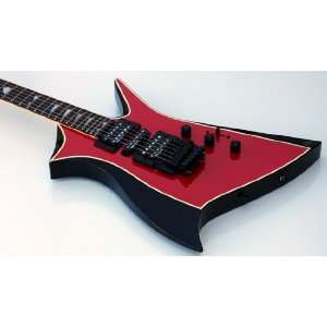  NEW TWO TONE BLOOD RED / BLACK FIREAX ELECTRIC GUITAR 