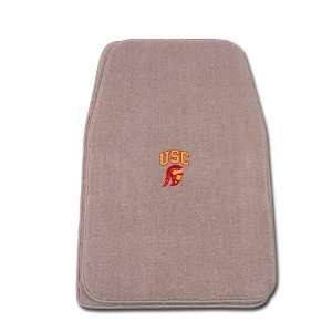   Fit Front Two Piece Floormat with NCAA USC Trojan Logo Automotive