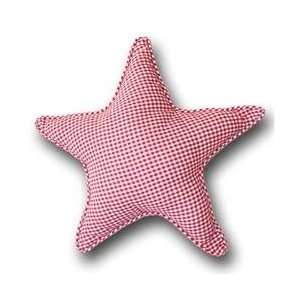  Tadpoles Classics Gingham Red   Star Throw Pillow Baby