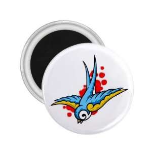  NEW Tattoo Bird Sparrow Fridge Souvenir Magnet 2.25 Free 