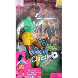  Barbie SOCCER CHRISTIE Doll AA Kicks & Throws Like Mia 