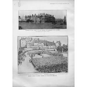    Church Parade Edinburgh Castle 1905 Troops Soldiers