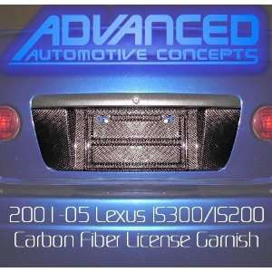 LEXUS IS300 Real CARBON FIBER License Plate Garnish 