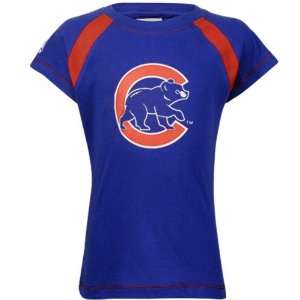   Chicago Cubs Youth Girls Royal Blue Crew T shirt