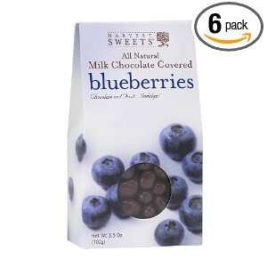   Sweets Milk Chocolate Covered Blueberries, 3.5 Ounce (Pack of 6