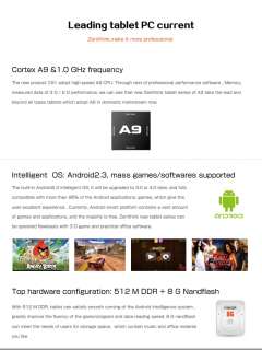 10.2 Zenithink ZT 280 C91 Android 4.0 Capacitive Screen Cortex A9 8GB 