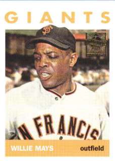 WILLIE MAYS 1997 TOPPS COMMEMORATIVE REPRINT CARD #18 CU563  
