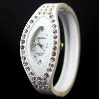 White Lady Girl Diamante Bracelet Wrist Watch, BGG  