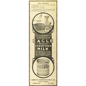  1910 Ad Bordens Condensed Milk Co Infant Food Eagle 