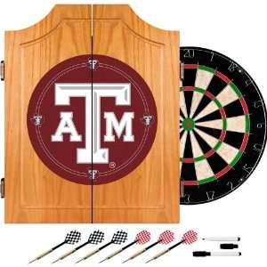  Texas A&M University Dart Cabinet   Includes Darts and 