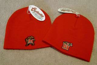 MARYLAND TERRAPINS Winter Knit Red Beanie Skull Cap / Hat NEW  