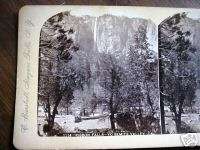 historic Yosemite Bierstadt photograph stereoview card  