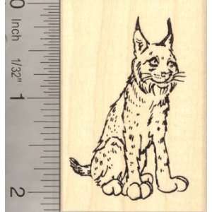  Lynx Rubber Stamp Bobcat Wildcat Wildlife Arts, Crafts 