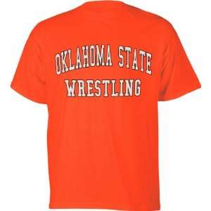  Oklahoma State Cowboys Orange Wrestling T Shirt Sports 