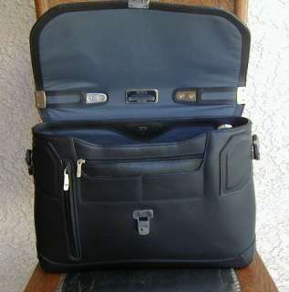  Canvas & Leather TUMI Formula T Messenger Laptop Briefcase~Brief Bag 
