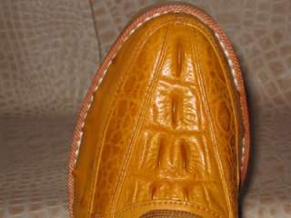 New Mens Embossed Crocodile/Ostrich Teni Shoe Buttercup  
