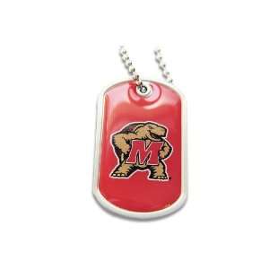  Maryland Terps Terrapins Dog Tag Domed Necklace Charm 