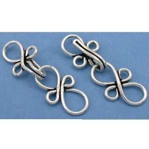  Sterling Silver Infinity Bali Hook Clasps Part Approx 2 