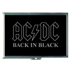 KL AC/DC BACK IN BLACK ID CREDIT CARD WALLET CIGARETTE CASE COMPACT 