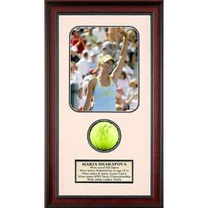 Maria Sharapova Autographed Tennis Ball Shadowbox  Sports 