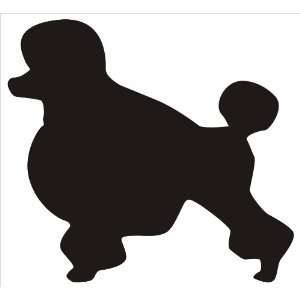  Dog Window Sticker  Poodle Breed Exterior Window Decal 4 