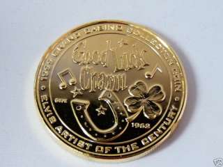 GRAND CASINO BILOXI ELVIS 1999 COIN GOOD LUCK CHARM  