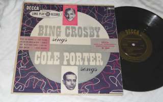 bing crosby sings cole porter decca #5064 10 lp  