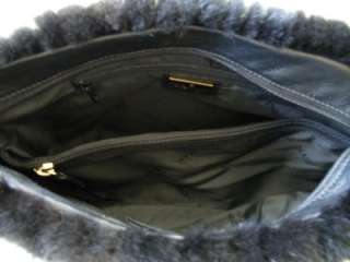 New Italian Genuine Leather/Fur Bag