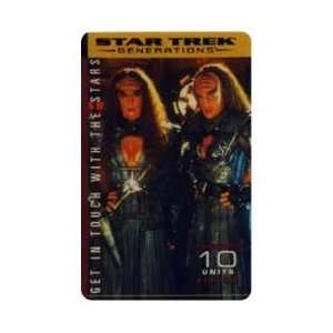  Phone Card Star Trek Generations   10u Lursa & Betor Premier Edition
