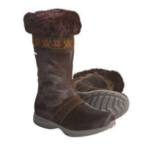 New Womens Brown Tecnica Sestriere Winter Fur Boots 7  