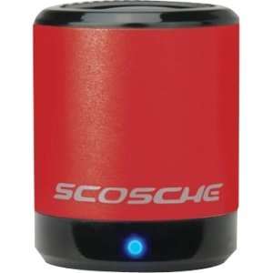 Scosche boomCAN Speaker System   Red. PORTABLE MINI SPEAKER (RED) SPKR 